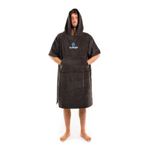 SURFLOGIC - Towel Poncho Black